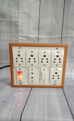 chromium extesion bord 6shocket +indicetor 6  Socket Extension Boards(Brown, 5 m)