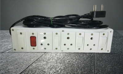BAHUL SMALL PLUG EXTENSION EASILY RUN EVERY WHERE 3  Socket Extension Boards(White, 4 m)