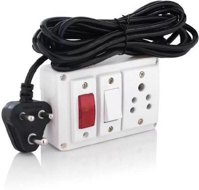 JELECTRICALS Three Way Extension Board 1  Socket Extension Boards(White, 1.5 m)