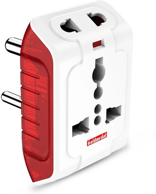 Goldmedal Spice Multi Plug | Travel Adaptor | 1  Socket Extension Boards(Multicolor, 0 m)