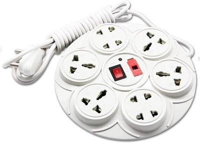 Micronetic 8+1 Round Multi-Plug Cord 8 Universal Socket With 2.5 Mtr Long Heavy Duty Cable 8 Socket Extension Boards(White, 2.5 m) Micronetic 8+1 Round Multi-Plug Cord 8 Universal Socket With 2.5 Mtr Long Heavy Duty Cable 8 Socket Extension Boards(White, 2.5 m)