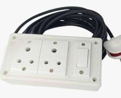 BAHUL PVC SHOCKPROOF EXTENSION WITH SMALL PLUG 4  Socket Extension Boards(White, 4 m)