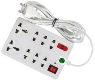 LifoDora _PL23-gj11e_Surge Protector Multi 8 Socket Extension Boards(White,2.5m) 8  Socket Extension Boards(White, 2 m)