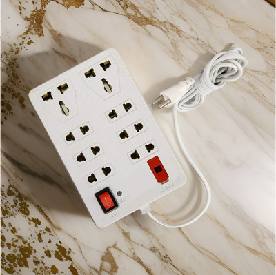 LifoDora Power Plate 8 Multi Plug 1500W 8 Socket Extension Boards SW 8  Socket Extension Boards(White, 2.5 m)