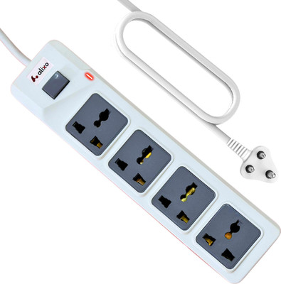 Alixa Beeta 5 meter cord 4+1 4  Socket Extension Boards(White, 5 m)