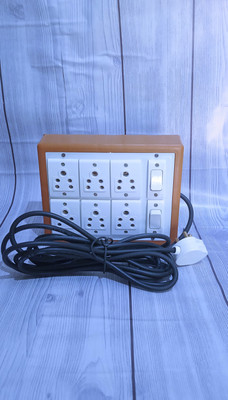 Exboma 6amp 2switch extesion bord 6shocket 6  Socket Extension Boards(Brown, 4 m)