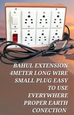 BAHUL 1+6SOCKET MULTIOUTLET EXTENSION 6  Socket Extension Boards(White, 4 m)