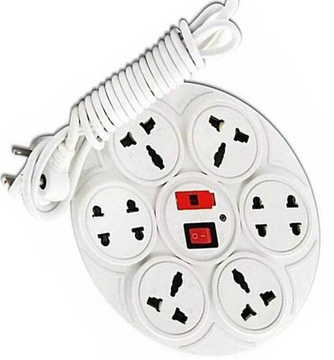 GLUCKLICH EXTENSION BOARD 8+1 8  Socket Extension Boards(White, 3.5 m, With USB Port)