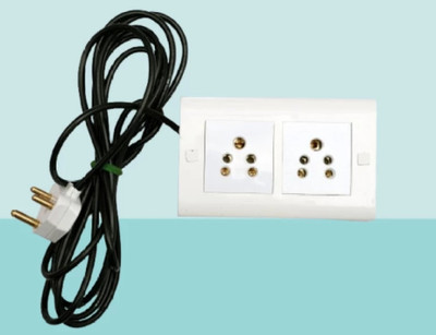 cromium 4 modular series 4  Socket Extension Boards(White, 3 m)