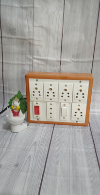Exboma 6shocket extesion board + 1gnesh laite free 6  Socket Extension Boards(Brown, 4 m)