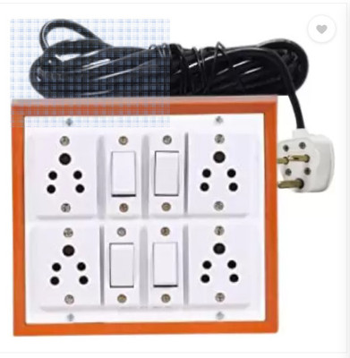 Exboma extesion bord 4shocket w 4  Socket Extension Boards(Brown, 3 m)