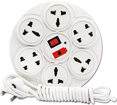 AMOR BENISON WROUNDGFG 8  Socket Extension Boards(White, 2.5 m)