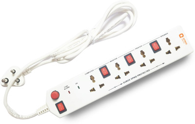 Orient Electric 4x4 Way Extension - Board 2 Mtr. 4  Socket Extension Boards(White, 2 m)