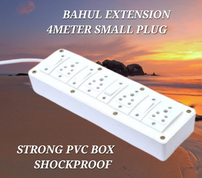 BAHUL Multioutlet extension board FITTED ISI MARK UNBREAKABLE SWITCHES 4  Socket Extension Boards(White, 4 m)