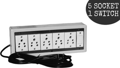 KHOPALA 5 Socket 1 Switch Board with 3 Yard wire 5  Socket Extension Boards