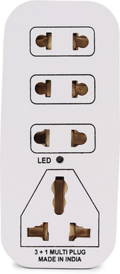 DIGWAY 4 UNIVERSAL SOCKET MULTI PLUG EXTENSION BOARD Two Pin Plug(Beige)