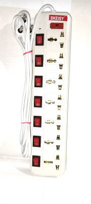 Saubhagye 7 + 7 switch extension board with 3mtr wire & 6AMP 7 Socket Extension Boards 7 Socket Extension Boards(White, 3 m) Saubhagye 7 + 7 switch extension board with 3mtr wire & 6AMP 7 Socket Extension Boards 7 Socket Extension Boards(White, 3 m)