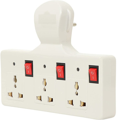 Druidstone Multi Socket Universal & 3 Led Indicators 3 Socket Extension Boards 3  Socket Extension Boards(White, 0 m)