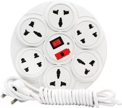 SOYEN SB-011 8 Socket plus 1 switch inox-011 extension board with 3 mtr long wire 8  Socket Extension Boards(White, Black, 3 m)