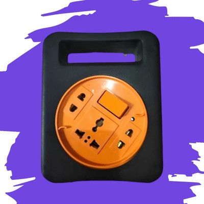 SRD HJ-S7YK 1 Switch 2 Pin Socket Copper and Switch With Led light 2.5mtr wireD 3  Socket Extension Boards(Multicolor, 3 m)