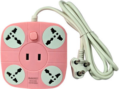 Gilhot Charging 4  Socket Extension Boards(Grey, 2 m, With USB Port)
