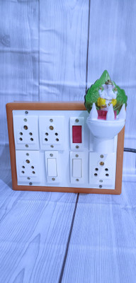 chromium brown extesion bord 5shocket +genesh laite free 5  Socket Extension Boards(Brown, 3.8 m)