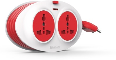 Goldmedal Gio 2Pin 2.5m 2  Socket Extension Boards(White, Red, 2.5 m)