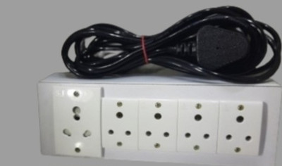 BAHUL SMALL PLUG EXTENSION 1000WATT CAPACITY WITH ANCHOR SOCKET 5  Socket Extension Boards(White, 4 m)