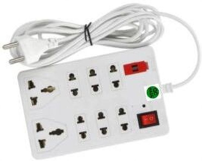 TOOLART bx_ToolART_8 Plug Point Light Extension 8 Socket Extension Boards(White,2m) 8  Socket Extension Boards(White, 2 m)