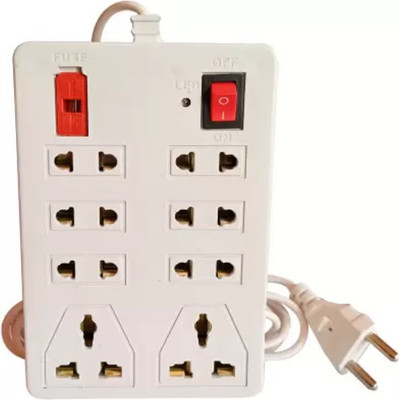 Eels Leavess-8+1 Mini Extension Cord Board 8 Socket Extension Boards 8 Socket Extension Boards(White, 2.5 m) Eels Leavess-8+1 Mini Extension Cord Board 8 Socket Extension Boards 8 Socket Extension Boards(White, 2.5 m)