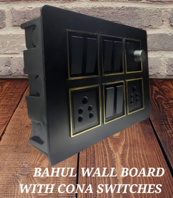BAHUL WALL BOARD SUITABEL FOR OPEN OR UNDERGROUND BOTH FITTING 2  Socket Extension Boards(Black, 0 m)