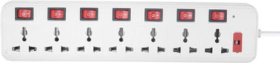 Saubhagye amor 7 SOCKET PLUS SWITCH 3MTR WIRE 7  Socket Extension Boards(White, 0 m)
