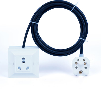 HI-FI Inba Innovation 16A Heavy 3 Pin Top 20A 1 Switch 1  Socket Extension Boards(Multicolor, 3 m)