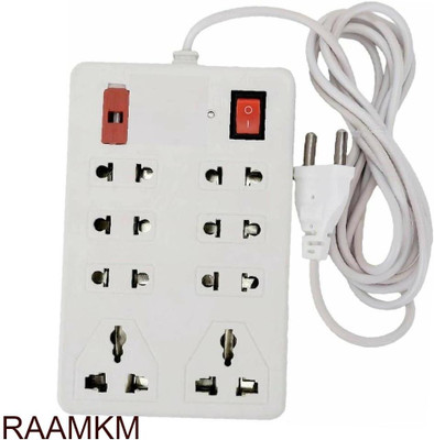 Eels Ex_L_1071_Extension board 8 Socket Extension Boards 8  Socket Extension Boards(White, 2.5 m)