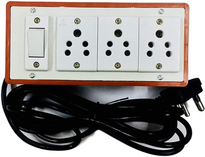 cromium (3+1) Plastic Extension Electrical Switch Board with 3Sockets and 1Switches (6A) 3 Socket Extension Boards(White, 3 m) cromium (3+1) Plastic Extension Electrical Switch Board with 3Sockets and 1Switches (6A) 3 Socket Extension Boards(White, 3 m)