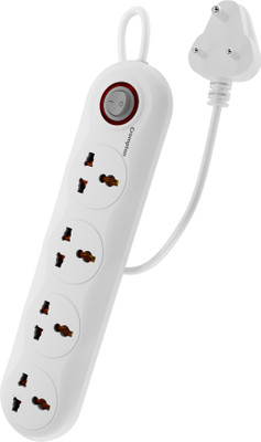 Crompton Powerbox Alpha WX 4 Socket Extension Boards(Grey, White, 2 m)