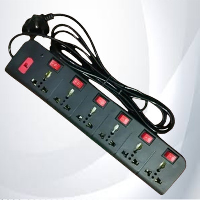 Aldeco Extension Board with 6 socket 6  Socket Extension Boards(Multicolor, 2.25 m)