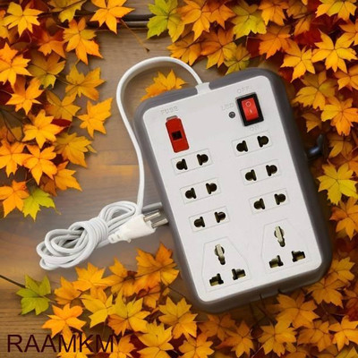 PINGA CDL_M_1071_Extension board 8 Socket Extension Boards 8  Socket Extension Boards(White, 2.5 m)