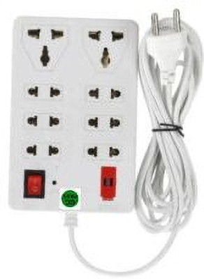 TOOLART yf_ToolART_8 Plug Point Light Extension 8 Socket Extension Boards(White,2m) 8  Socket Extension Boards(White, 2 m)