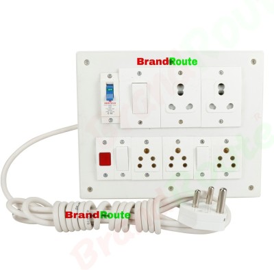 Awolf Power Heavy Duty Extension Board R.e.o or Anchor Component Fitted 5  Socket Extension Boards(White, 4 m)