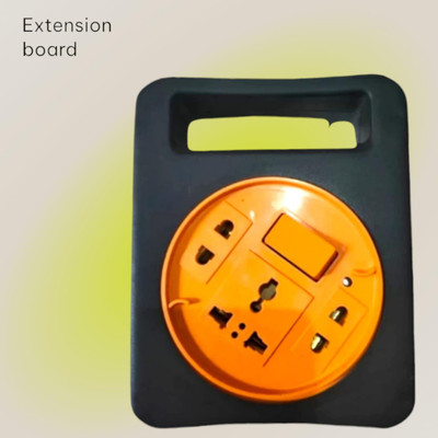 SRD UH-8S 1 Switch 2 Pin Socket Copper and Switch With Led light 2.5mtr wireD 3  Socket Extension Boards(Multicolor, 3 m)