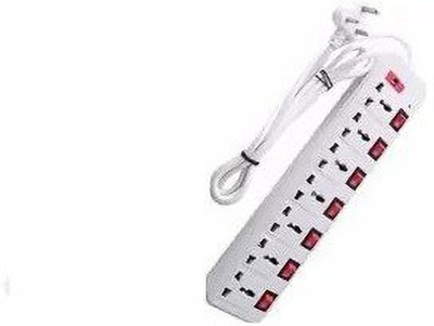 SOYEN EX-BS 3METER 7SOCKET WITH 7 SWITCH UPTO 6AMP CAPACITY 7  Socket Extension Boards(White, 3 m)