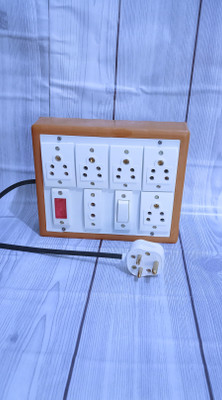 Exboma 5 shocket brown extesion board 5  Socket Extension Boards(Brown, 4 m)