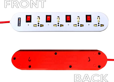 BAHUL 4+4 extension stip 2 meter long wire small plug easy to fit everywhere 4 Socket Extension Boards(White, 2 m) BAHUL 4+4 extension stip 2 meter long wire small plug easy to fit everywhere 4 Socket Extension Boards(White, 2 m)