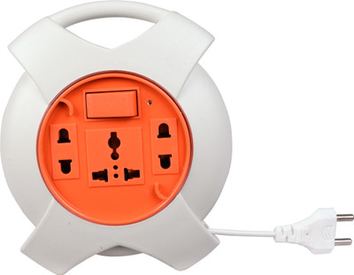 Aarav Enterprises 3 socket 4 meter 6Amp 3  Socket Extension Boards(White, 4 m)