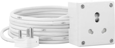 Fringo Extension Board 16A 3 Pin 1 Socket (2500) Load Capacity With 20 Meter 1.5MM wire 1  Socket Extension Boards(White, 20 m)