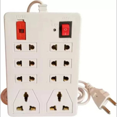 PINGA CB_15451_ Square Board 8 Socket Extension Boards 8  Socket Extension Boards(White, 2.5 m)