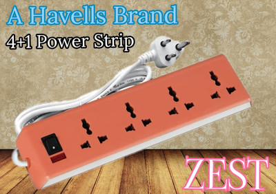 HAVELLS ZEST 4  Socket Extension Boards(Orange, 1.5 m)