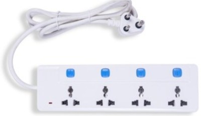 BAHUL 2 METER LONG WIRE EXTENSION WITH SMALL PLUG EASY TO FIT 4  Socket Extension Boards(White, 4 m)