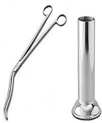 GOLDFINCH Cheatle Forceps With Jar 1Set 10 inch Made Of Stainless Steel Utility Forceps